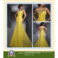 Fashion One Shoulder Beading Yellow Prom Dress Evening Gown (CL26)